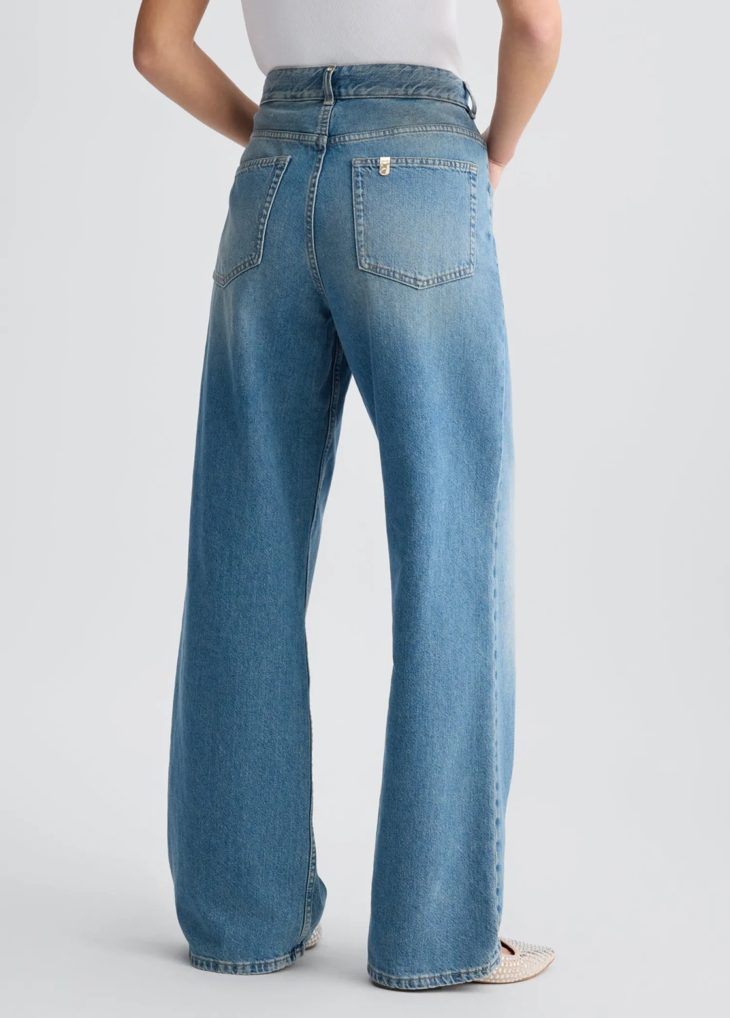 Sale Baggy a Vita Alta / Donna Denim
