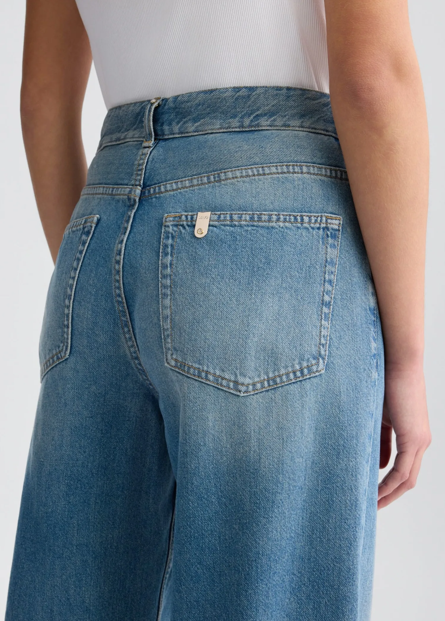 Sale Baggy a Vita Alta / Donna Denim