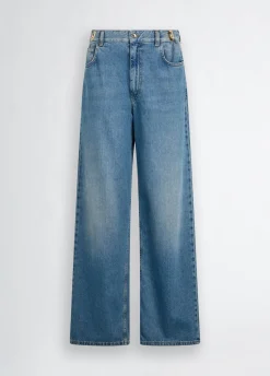 Sale Baggy a Vita Alta / Donna Denim