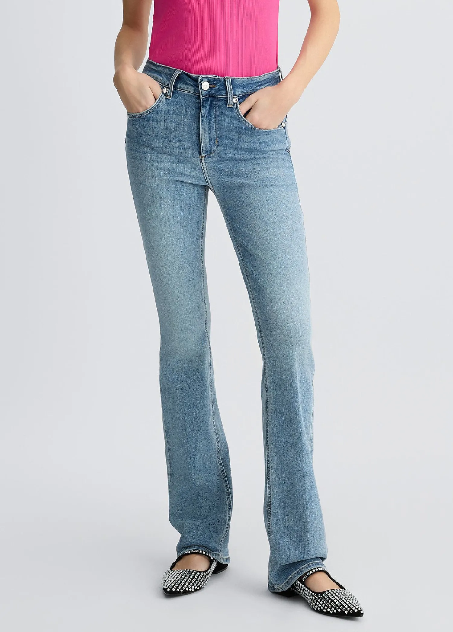 Hot Bootcut a Vita Alta / Donna Denim