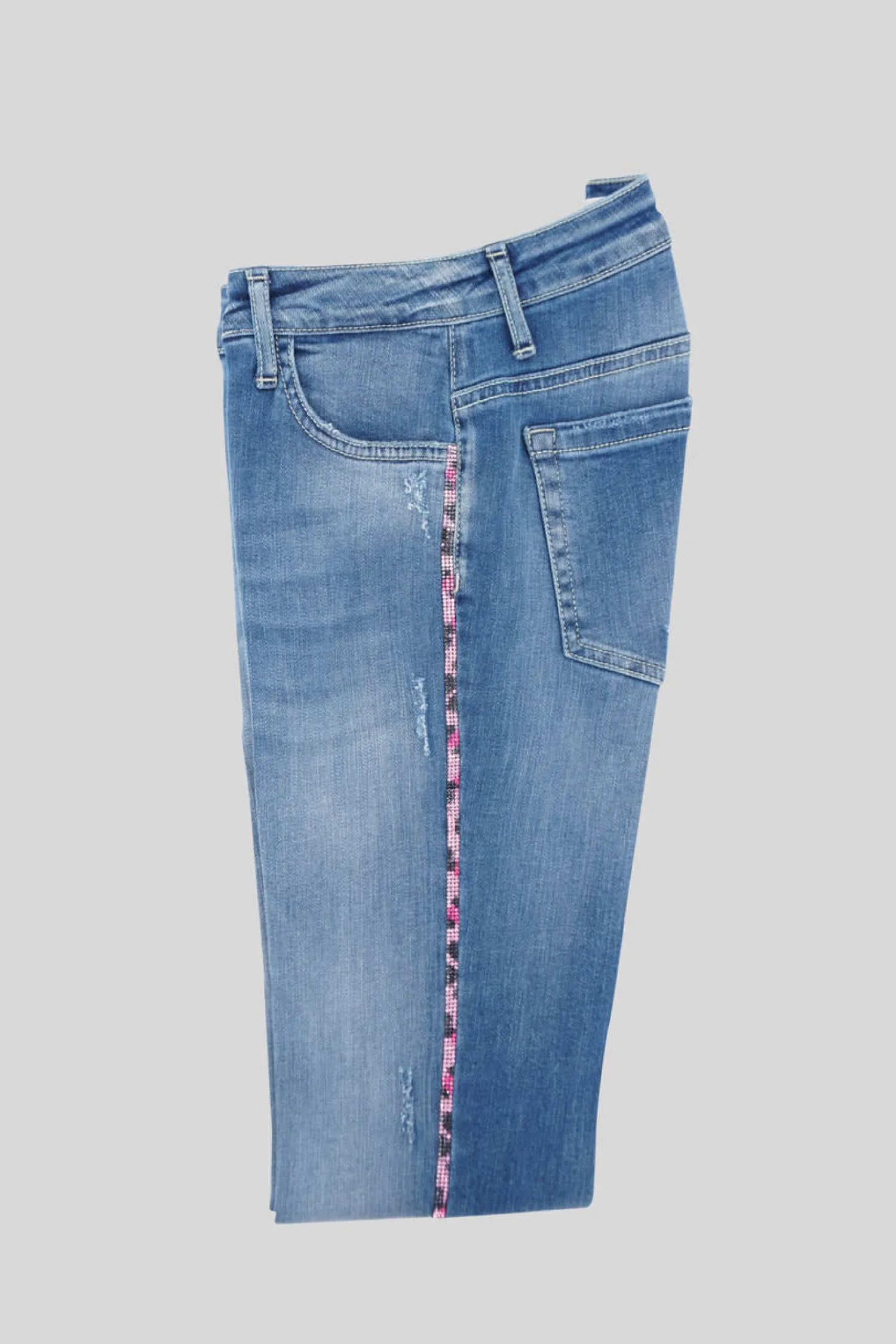 Hot Chiaro con Applicazione / Donna Denim