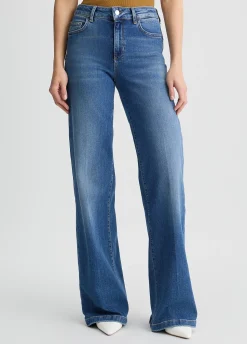 Outlet Flare con Cintura / Donna Denim