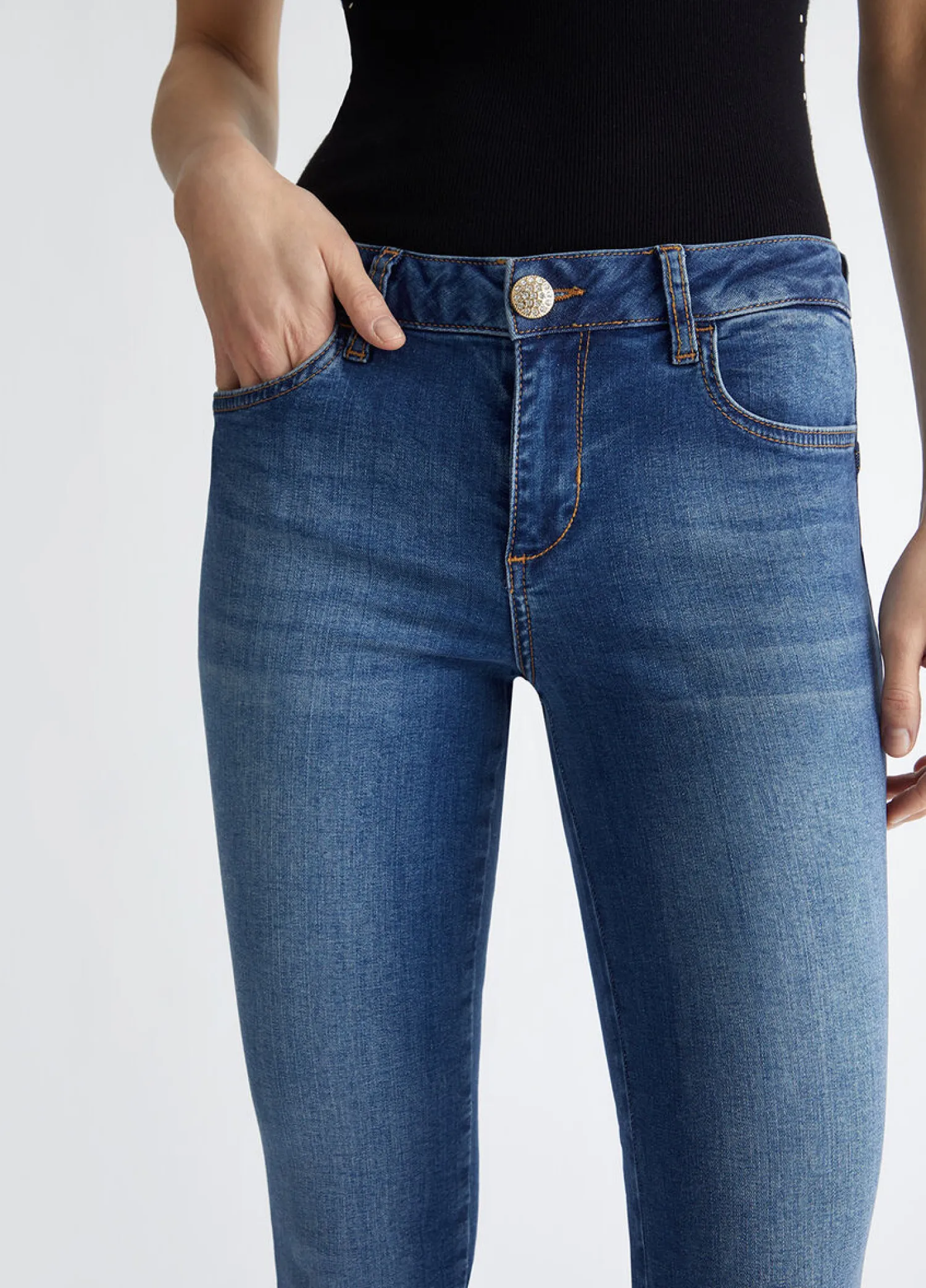 Sale Skinny Bottom Up / Donna Denim