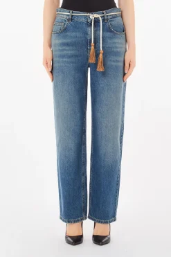 Sale Straight con Cintura / Donna Denim