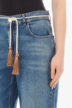 Sale Straight con Cintura / Donna Denim