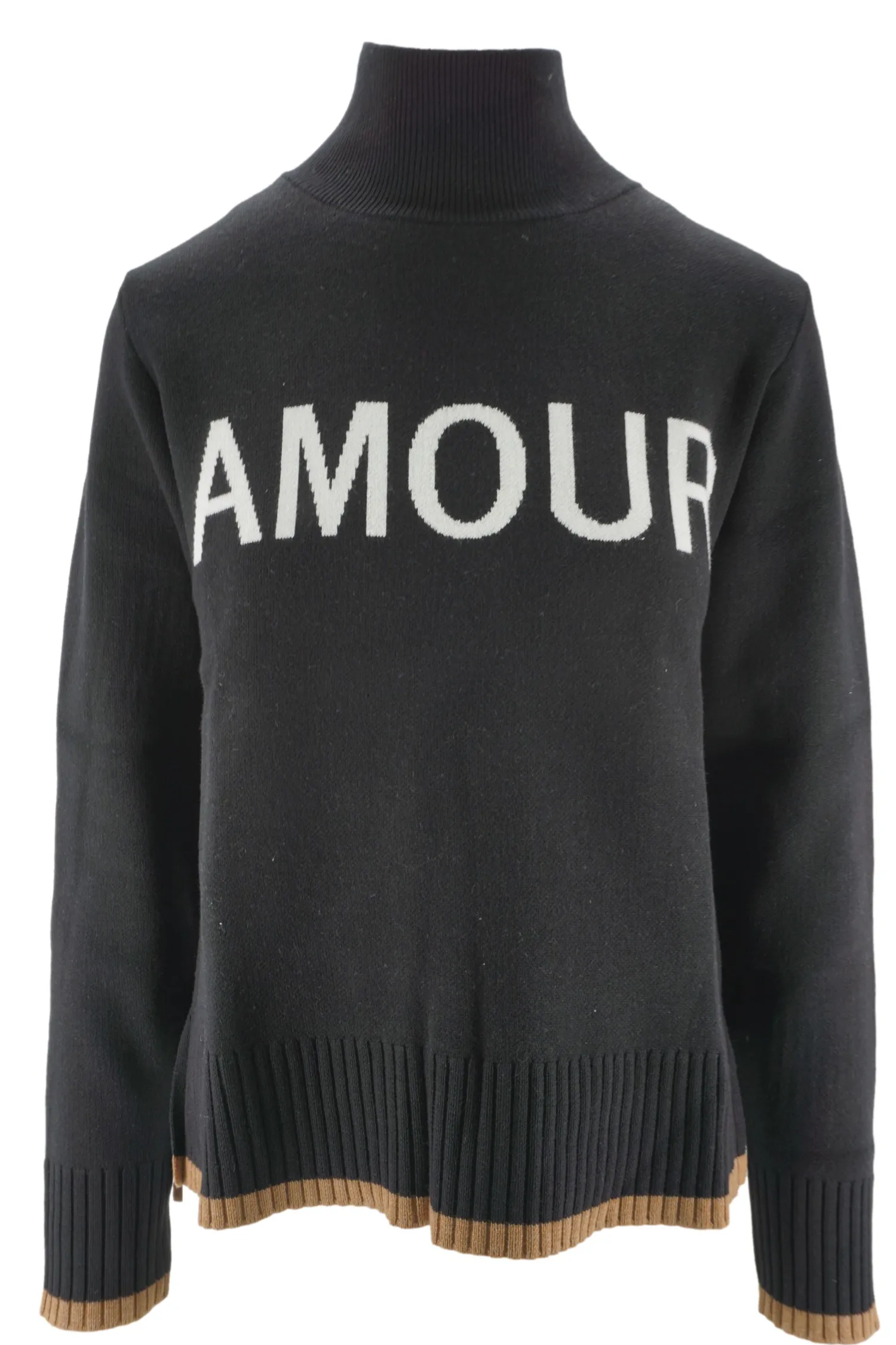Sale Maglia a Collo Alto con Ricamo / Donna Maglieria