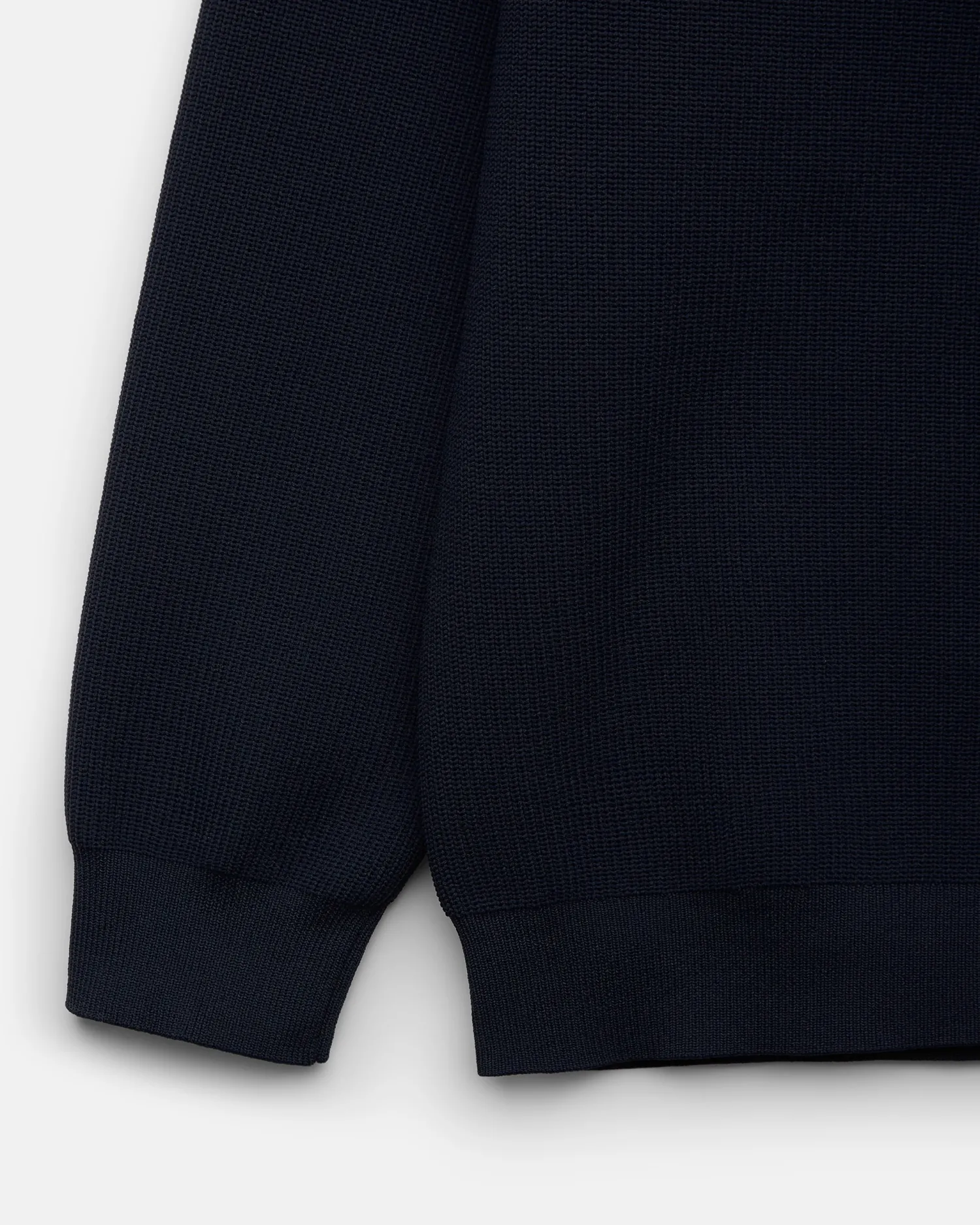 Outlet Maglia a Costa Inglese con Full Zip / Uomo Maglieria