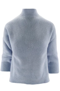 Discount Maglia a Costine con Collo Alto / Donna Maglieria