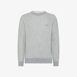 Outlet Maglia a Costine con Logo / Uomo Maglieria