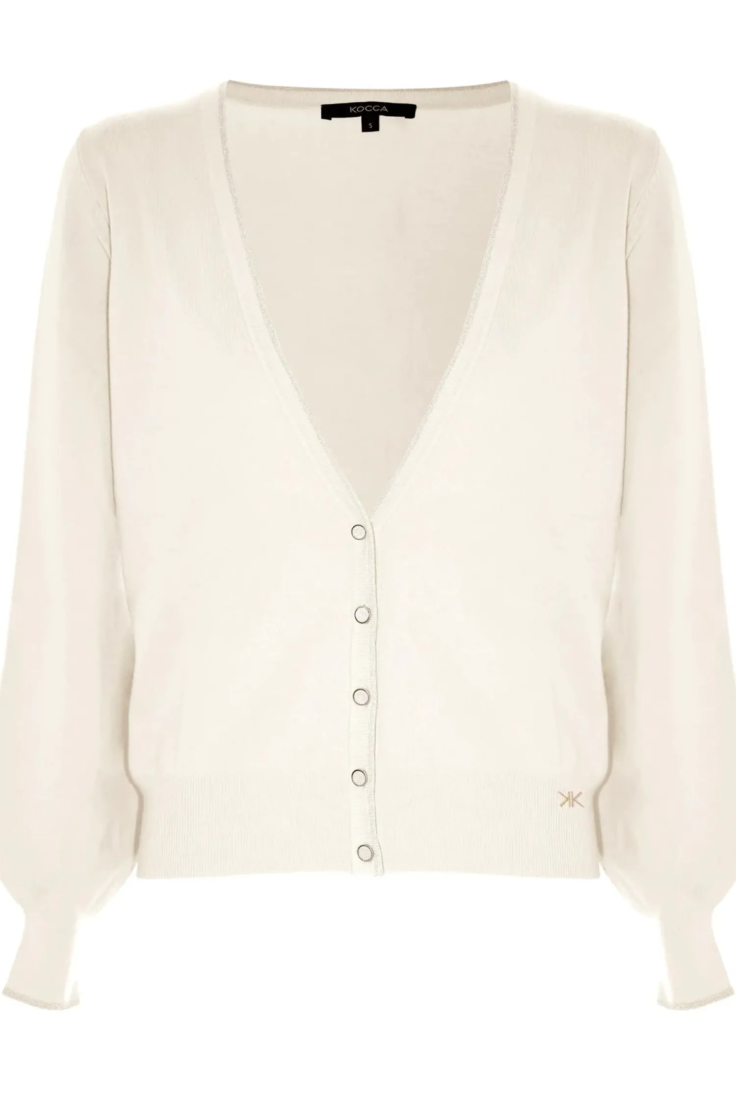 Clearance Maglia Cardigan con Bordature a Contrasto / Donna Maglieria