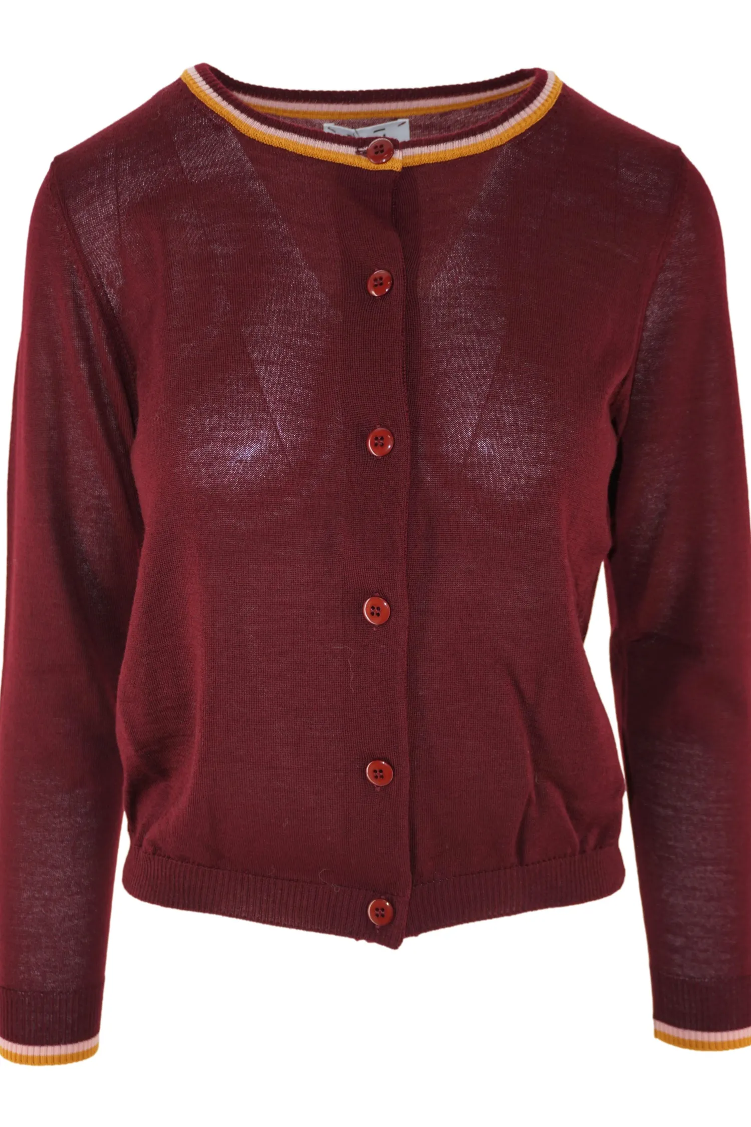 Discount Maglia Cardigan con Dettagli a Contrasto / Donna Maglieria