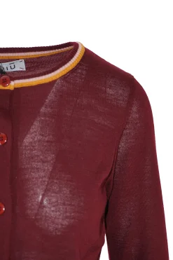 Discount Maglia Cardigan con Dettagli a Contrasto / Donna Maglieria