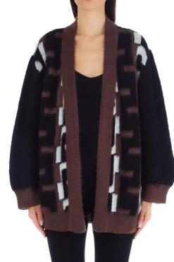 Sale Maglia Cardigan con Fantasia / Donna Maglieria