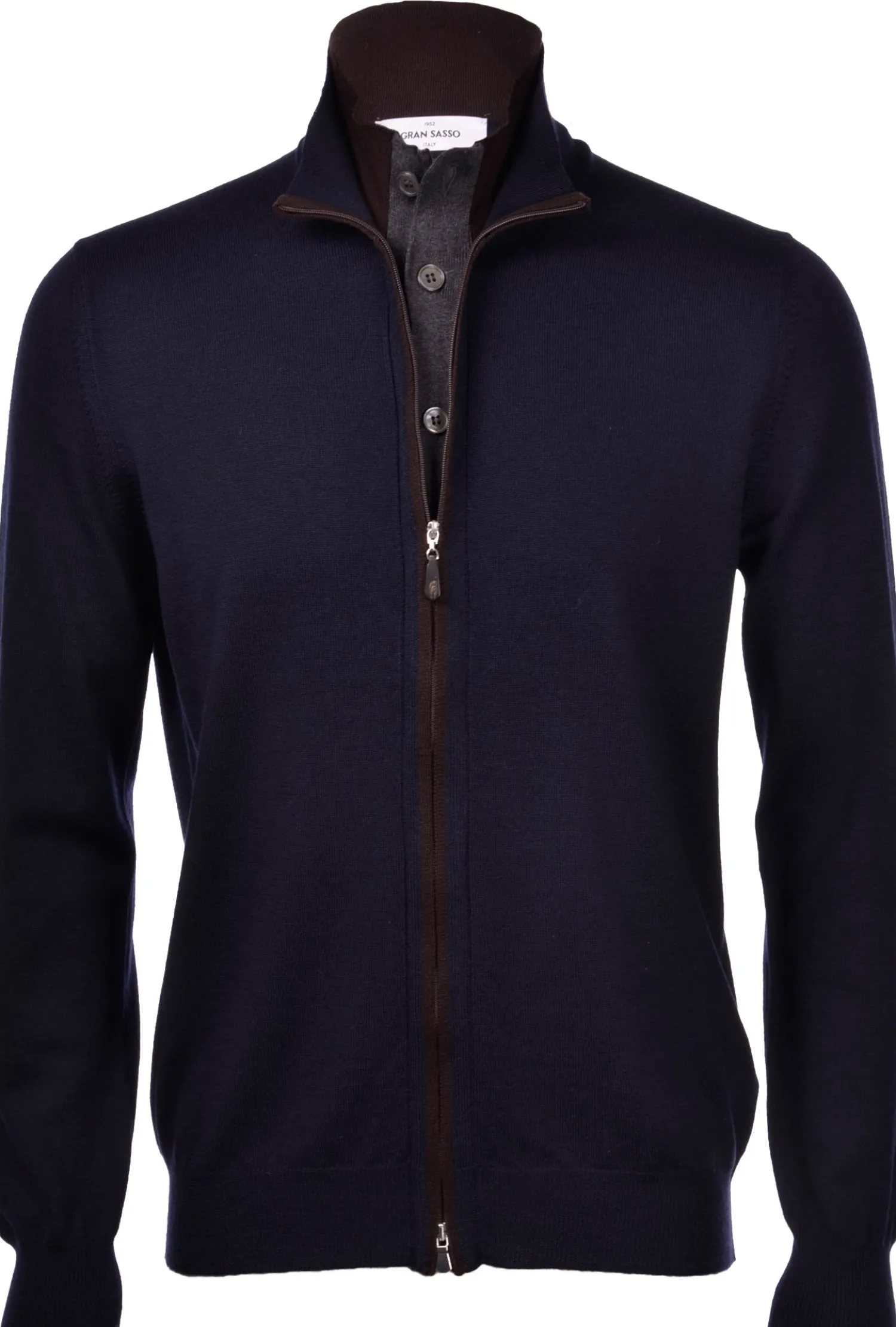 Best Maglia Cardigan con Full Zip / Uomo Maglieria