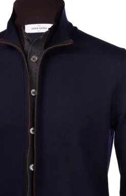 Best Maglia Cardigan con Full Zip / Uomo Maglieria