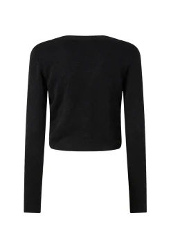 New Maglia Cardigan con Logo Groffato / Donna Maglieria
