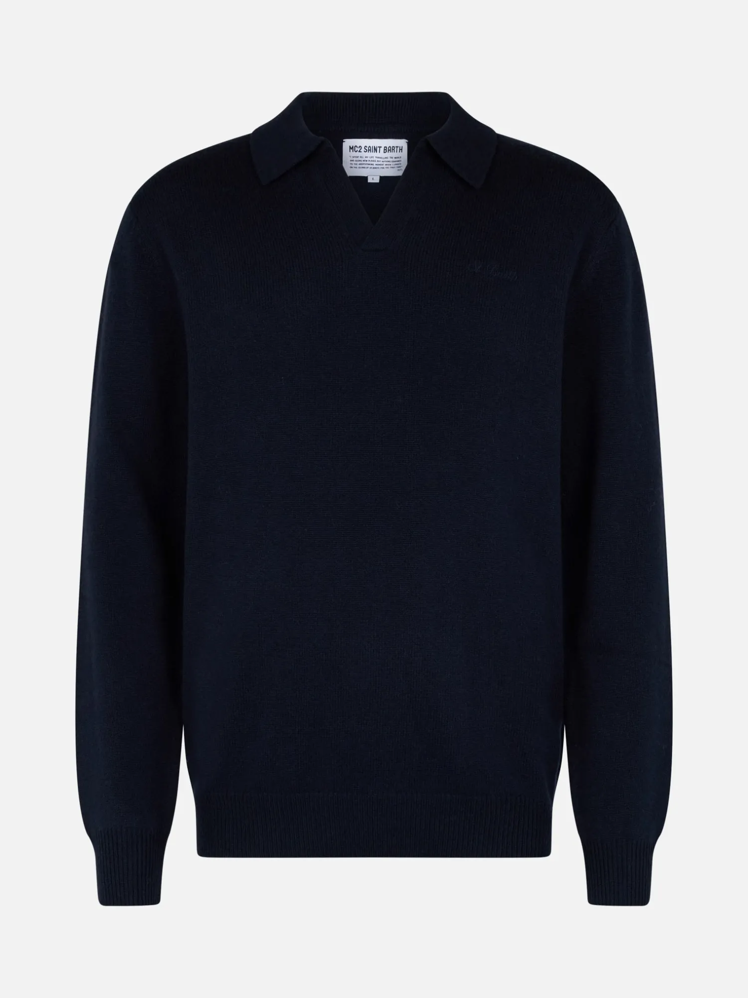 Sale Maglia Collo Polo in Misto Cashmere / Uomo Maglieria