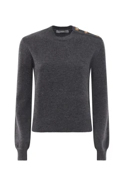 Best Maglia con Applicazioni su Spalla / Donna Maglieria