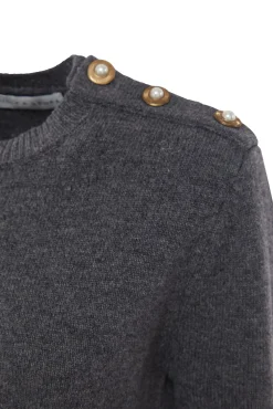Best Maglia con Applicazioni su Spalla / Donna Maglieria