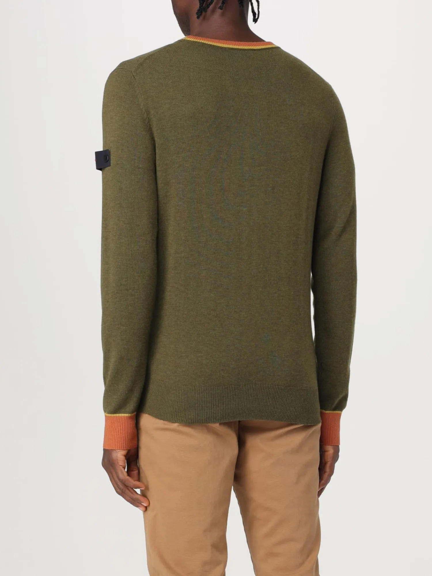 New Maglia con Bordi a Contrasto / Uomo Maglieria