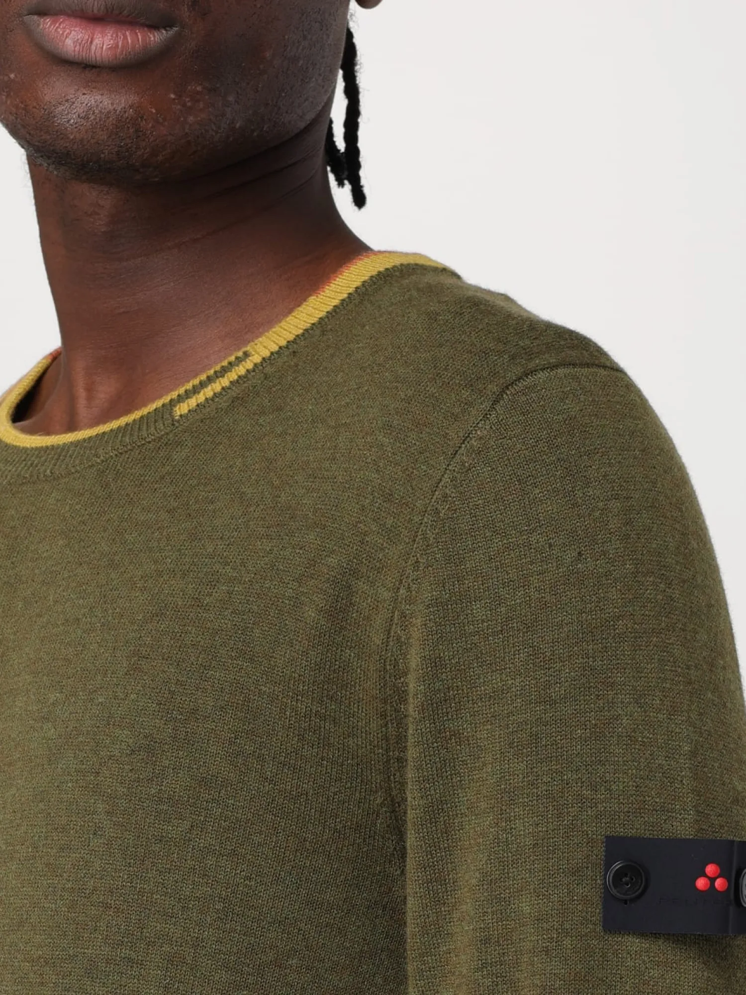 New Maglia con Bordi a Contrasto / Uomo Maglieria