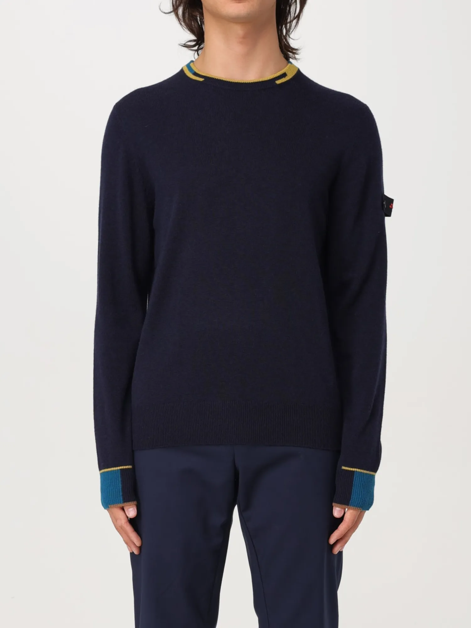 Maglia con Bordi a Contrasto / Uomo Maglieria
