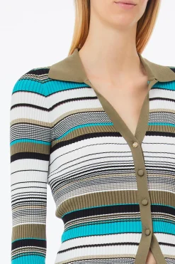 Outlet Maglia con Fantasia a Righe / Donna Maglieria