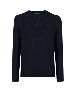 Clearance Maglia con Girocollo e Maniche Raglan / Uomo Maglieria
