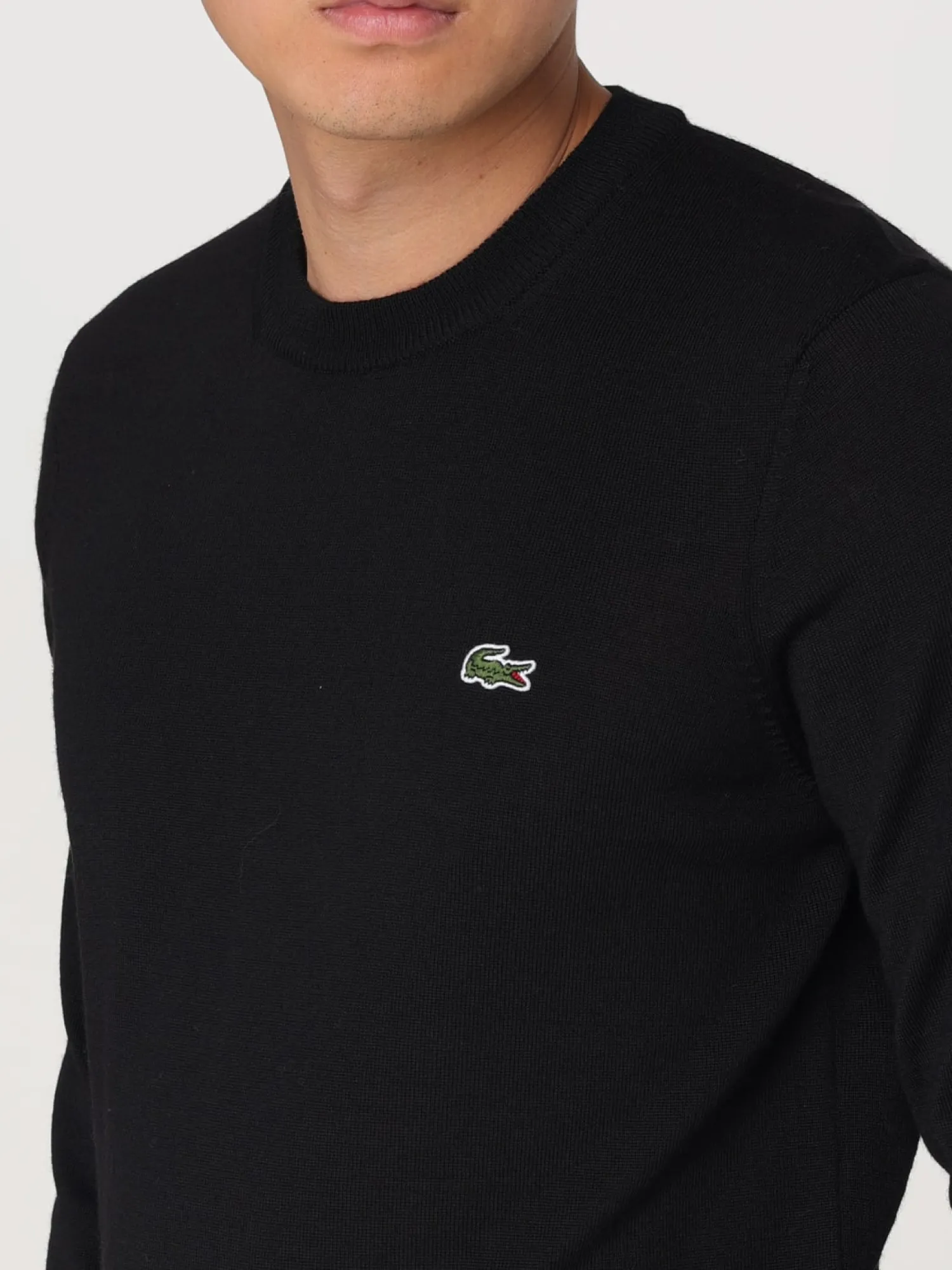 Clearance Maglia con Logo in Misto Lana / Uomo Maglieria