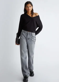 Online Maglia con Scollo a V Ampio / Donna Maglieria