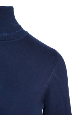 Clearance Maglia Dolcevita con Dettaglio Lurex / Donna Maglieria