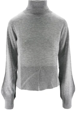 New Maglia Dolcevita con Inserti in Lurex / Donna Maglieria