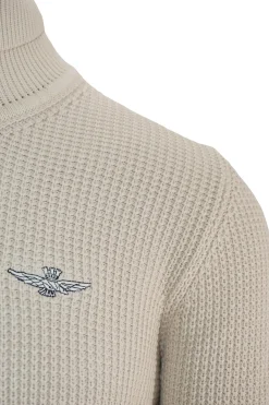 Sale Maglia Dolcevita con Logo Ricamato / Uomo Maglieria