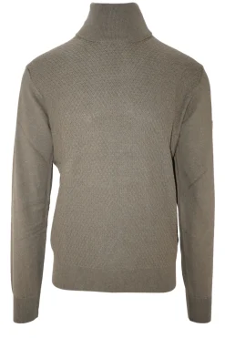 Clearance Maglia Dolcevita con Tramatura Frontale / Uomo Maglieria