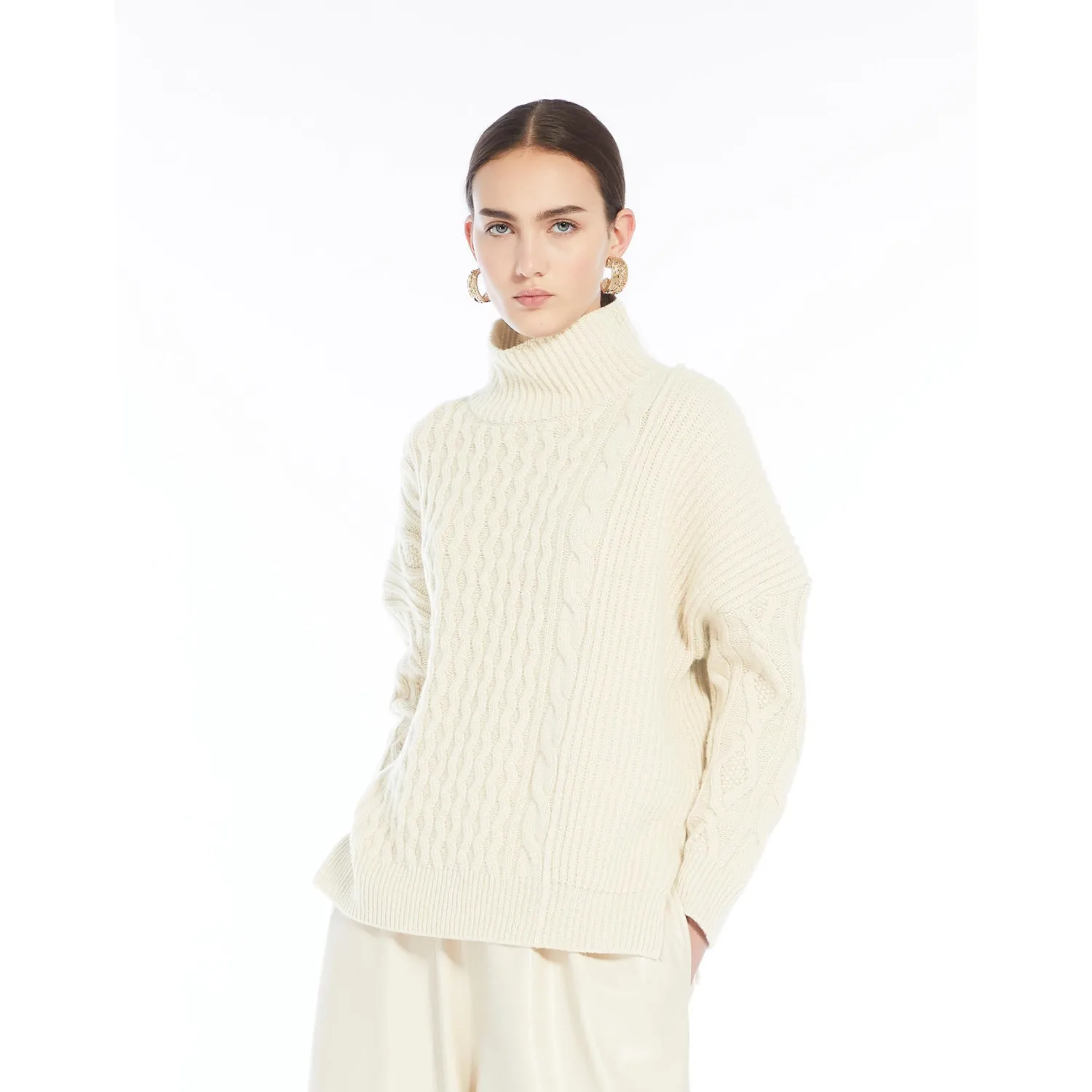Maglia Dolcevita in Pura Lana / Donna Maglieria