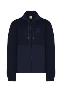 Clearance Maglia Full Zip con Cappuccio / Uomo Maglieria