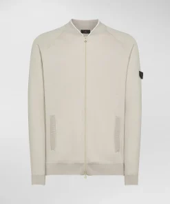New Maglia Full Zip Effetto Felpa / Uomo Maglieria