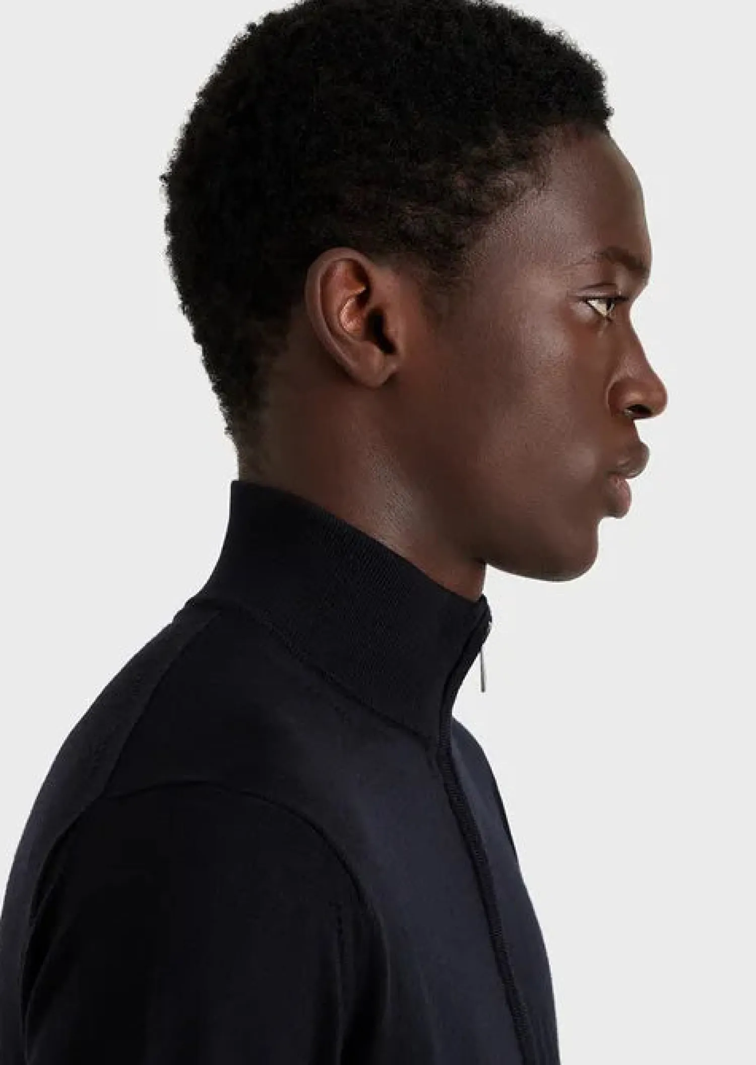 Discount Maglia Fullzip in 100% Lana / Uomo Maglieria