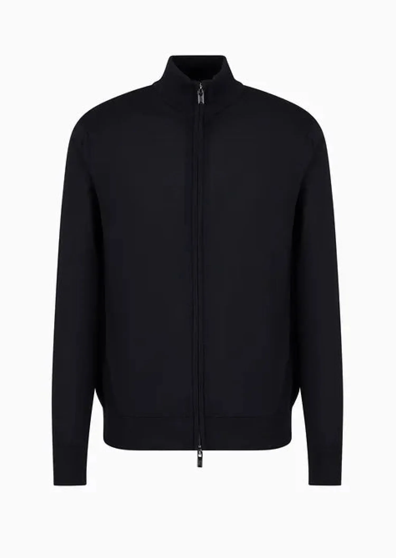 Discount Maglia Fullzip in 100% Lana / Uomo Maglieria