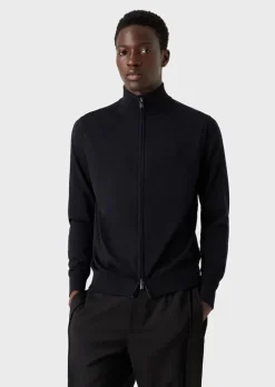 Best Maglia Fullzip in 100% Lana / Uomo Maglieria