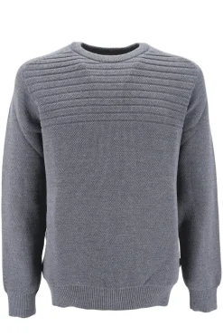 Online Maglia Girocollo / Grigio Uomo Maglieria