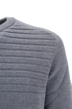 Online Maglia Girocollo / Grigio Uomo Maglieria
