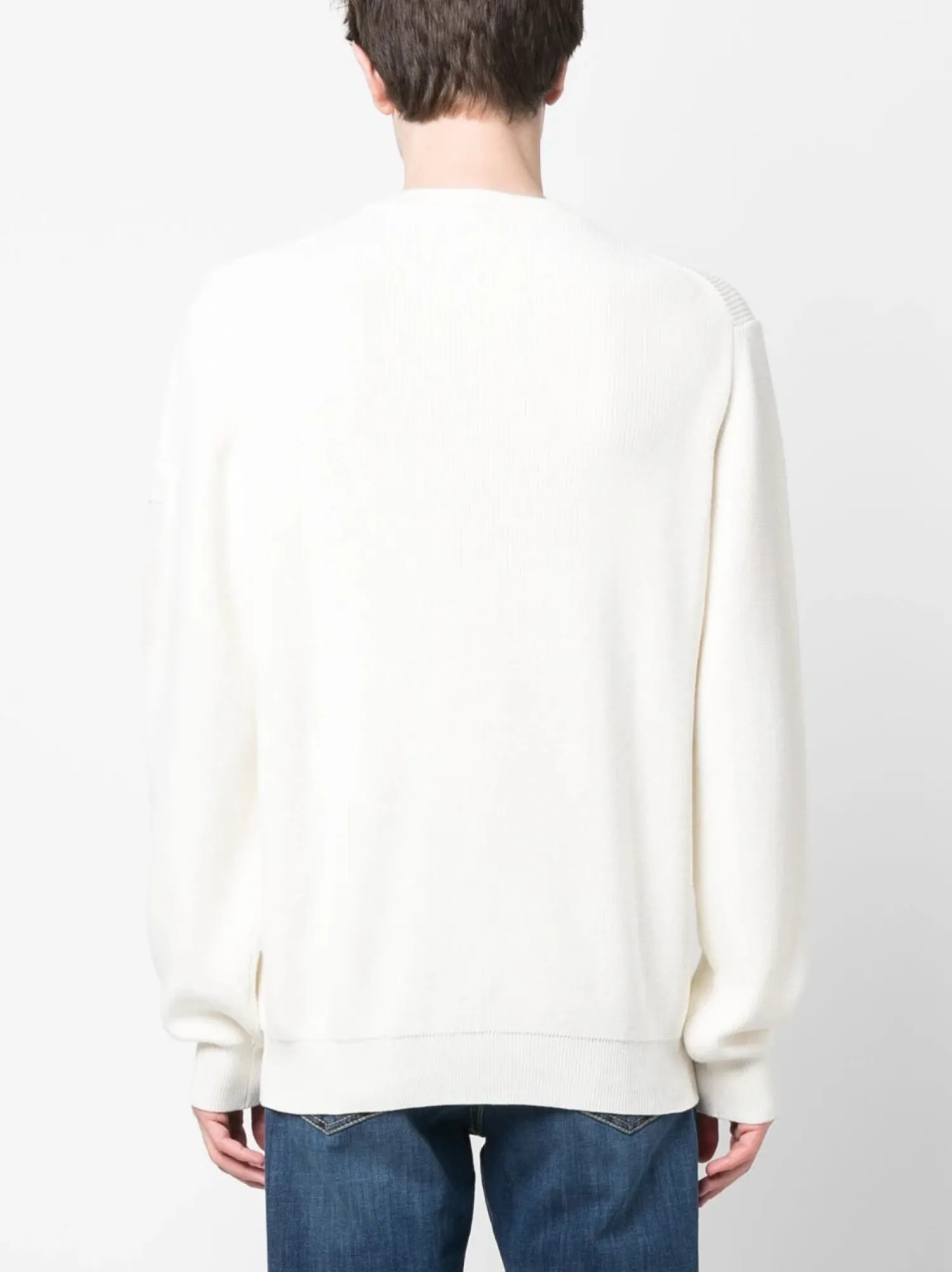 Clearance Maglia Girocollo con Applicazione / Uomo Maglieria