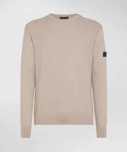 Online Maglia Girocollo con Logo / Uomo Maglieria
