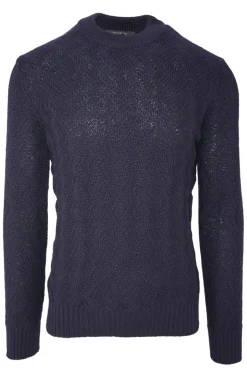 Online Maglia Girocollo con Tramatura / Uomo Maglieria