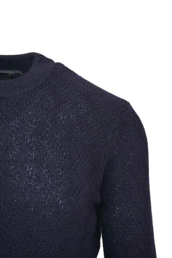 Online Maglia Girocollo con Tramatura / Uomo Maglieria