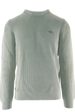 Outlet Maglia Girocollo con Tramatura / Uomo Maglieria