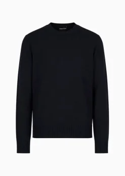 Online Maglia Girocollo in 100% Lana / Uomo Maglieria