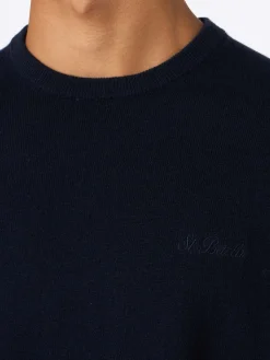 Outlet Maglia Girocollo in Lambswool / Uomo Maglieria