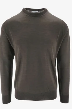 Outlet Maglia Girocollo in Lana e Seta / Uomo Maglieria